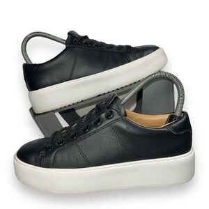 GREATS Brooklyn Royale Casual Sneakers Black Leather Women's 6